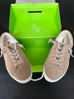 Sam Edelman ETHYL  SORP SUEDE Taupe Suede slip in Lace-Up Sneakerse
